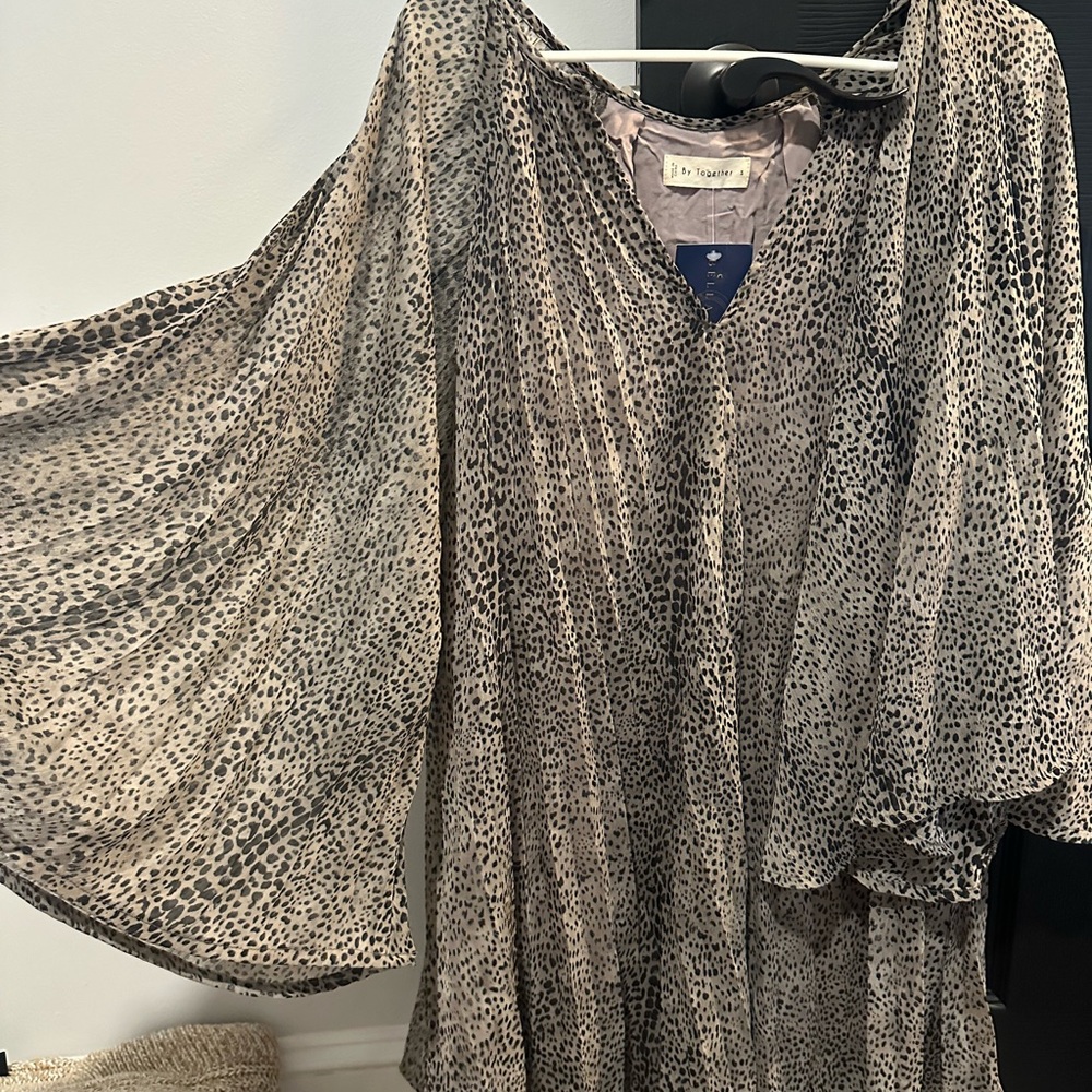 By Together Animal Print Flowy Dress